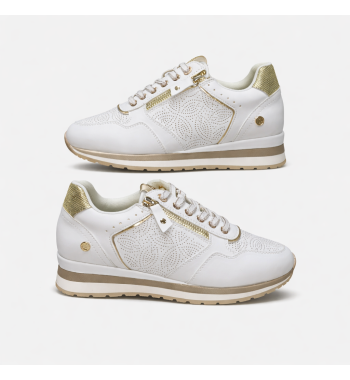 SNEAKER BLANCA ELEGANCE GOLD ✨👟