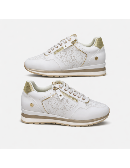 SNEAKER BLANCA ELEGANCE GOLD ✨👟