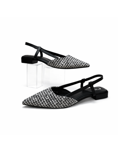 MANOLETINA TWEED BICOLOR DESTALONADA